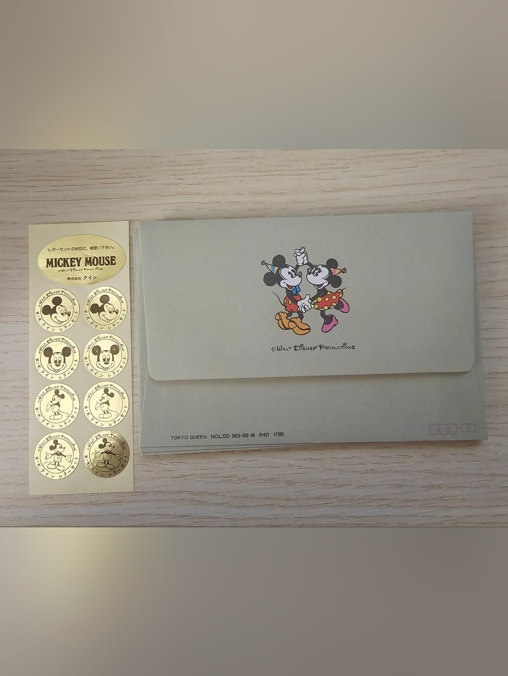 Vintage Tokyo Queen Mickey Mouse Stationery Set